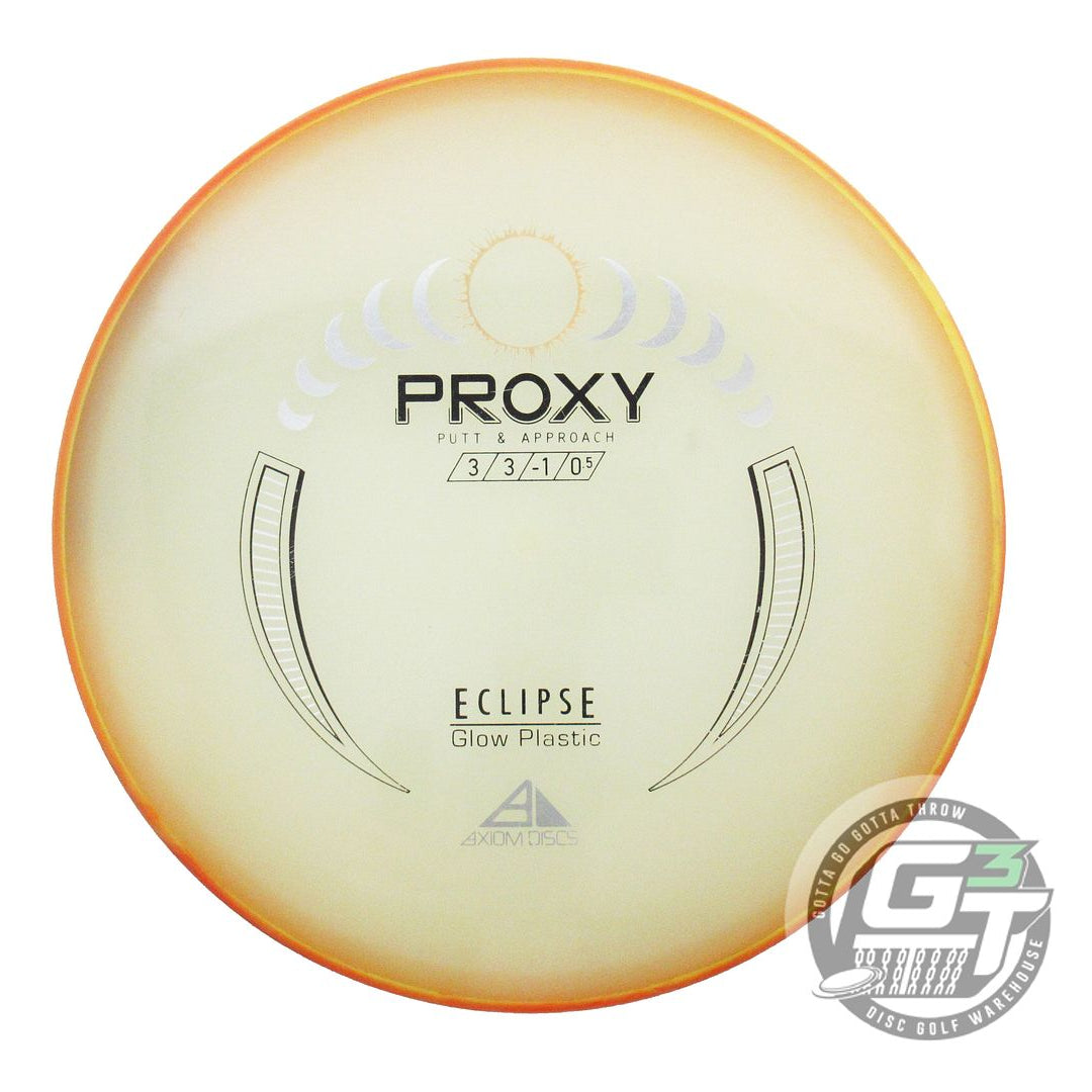 USED Axiom Discs Eclipse Proton Proxy 172g Orange Rim Putter Golf Disc