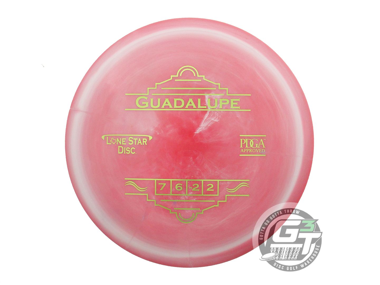 USED Lone Star Bravo Guadalupe 174g Red-White Lime Foil Fairway Driver Golf Disc