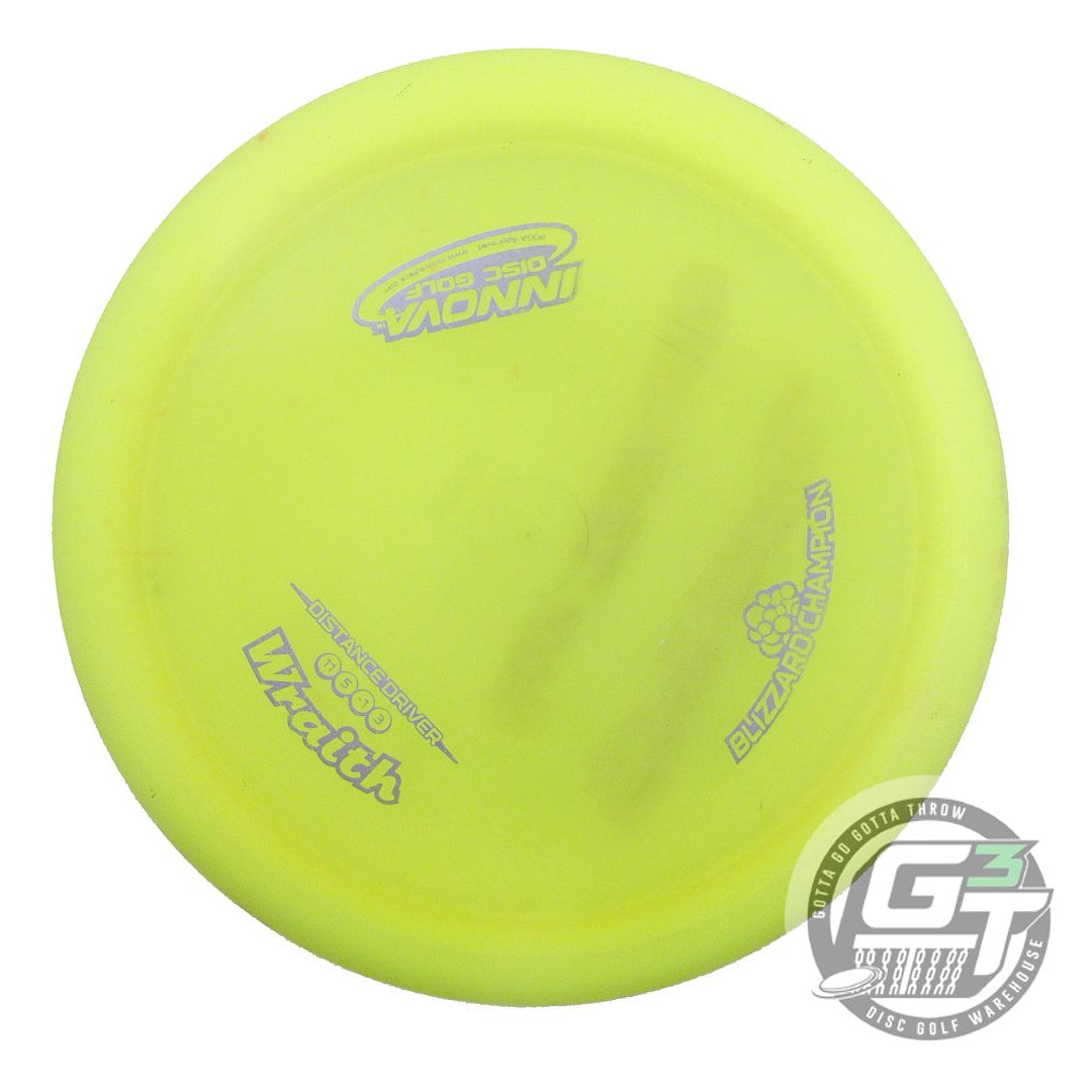 USED Innova Blizzard Wraith 150g Yellow Silver Foil Distance Driver Golf Disc