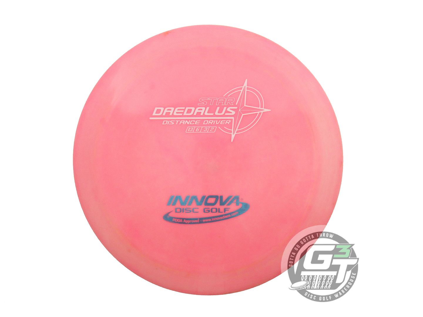 USED Innova Star Daedalus 172g Pink White & Blue Foil Distance Driver Golf Disc