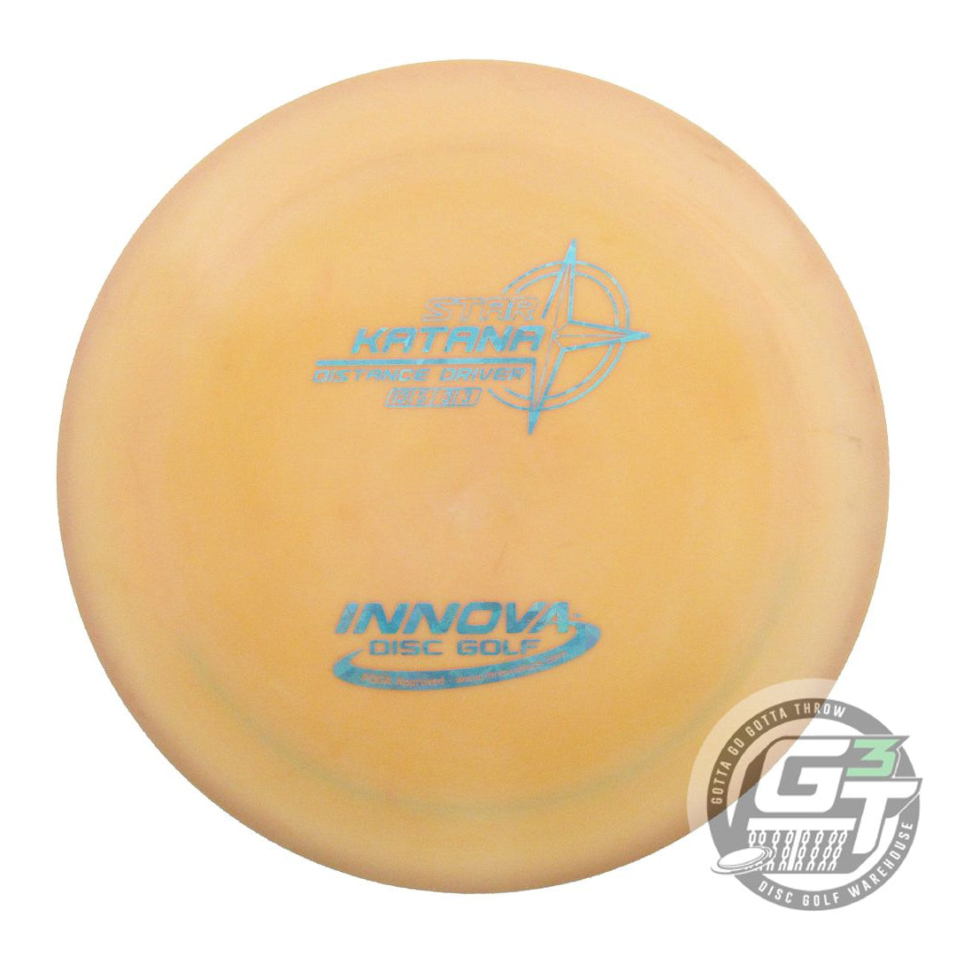 USED Innova Star Katana 175g Peach Teal Shatter Foil Distance Driver Golf Disc