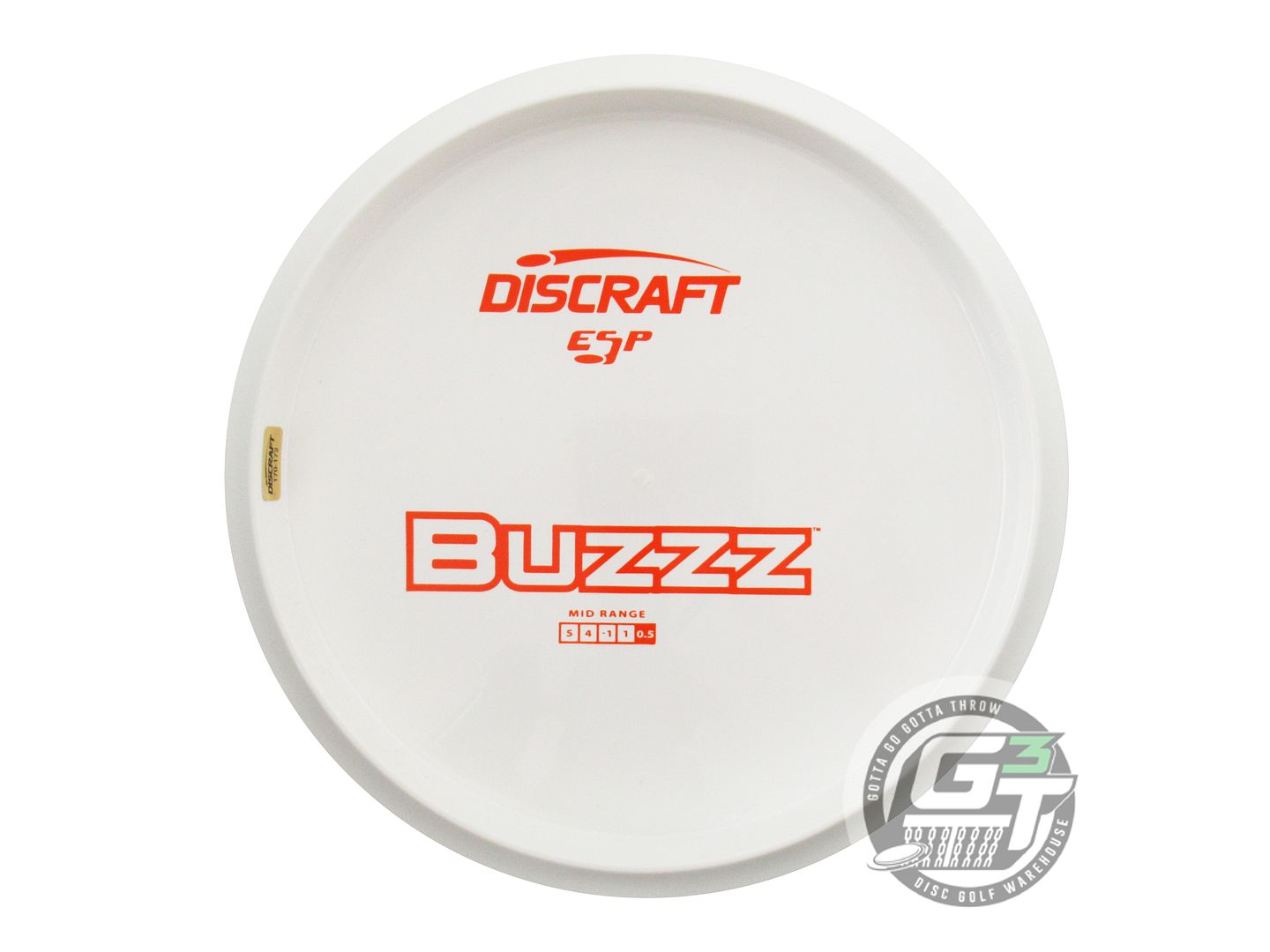 NOS Discraft Backstamp ESP Buzzz 174g Orange Stamp Midrange Golf Disc