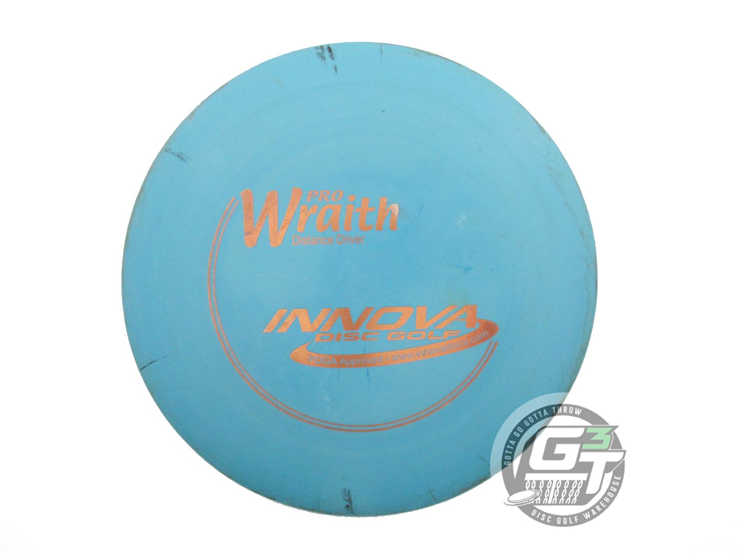USED Innova Pro Wraith 172g Teal Gold Foil PFN Distance Driver Golf Disc