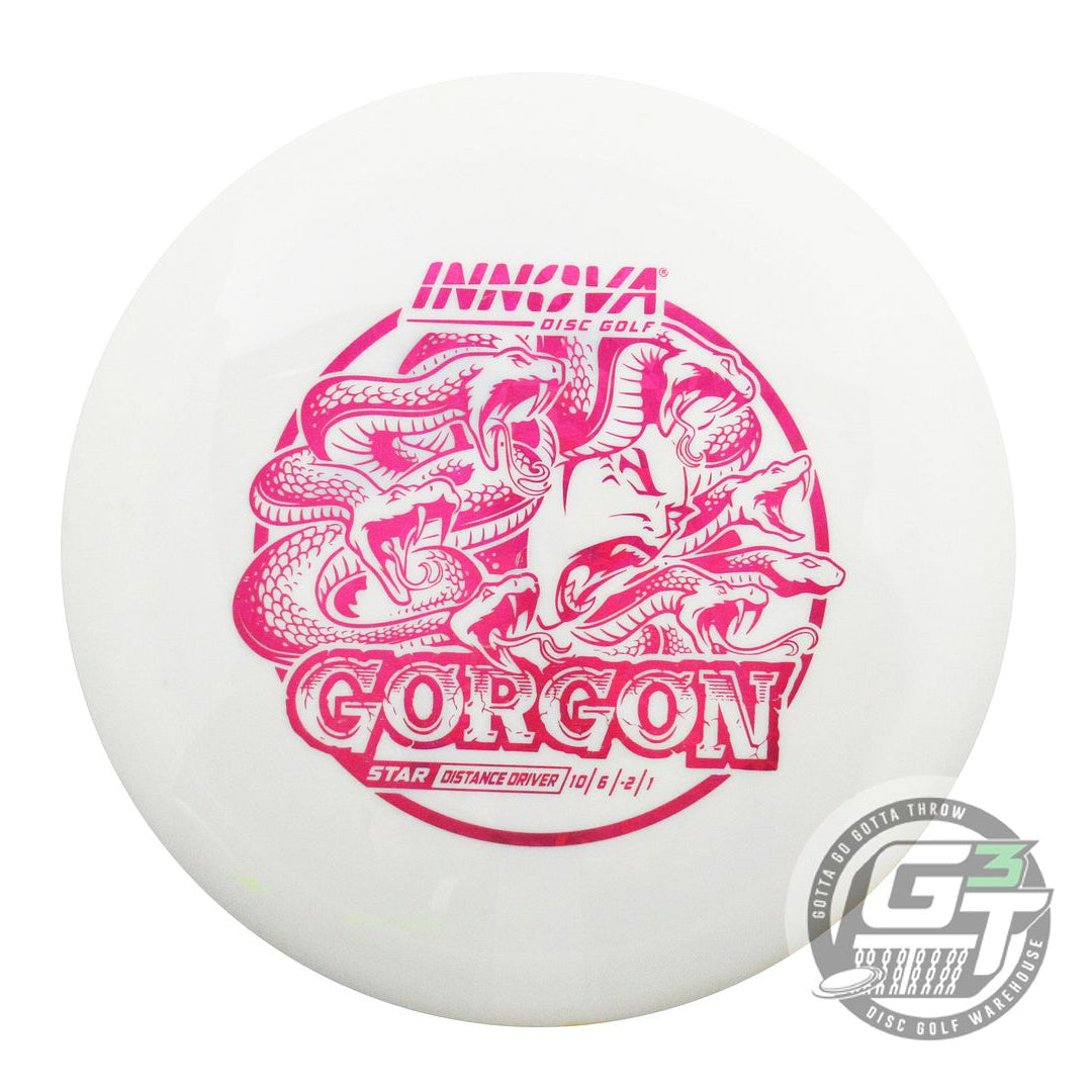 USED Innova Star Gorgon 174g White Magenta Shatter Foil Distance Driver Disc