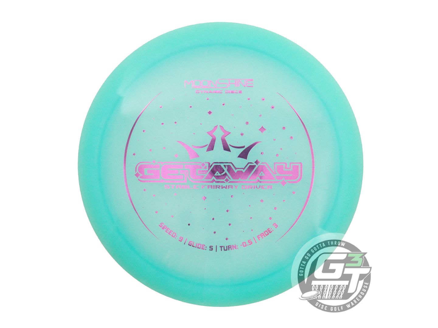 NOS Dynamic Discs Moonshine Lucid Getaway 175g Seafoam Pink Foil Driver Disc