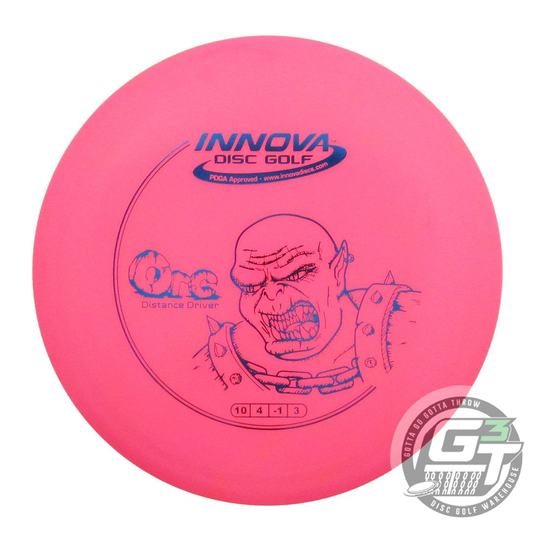 USED Innova DX Orc 175g Pink Blue Foil Distance Driver Golf Disc
