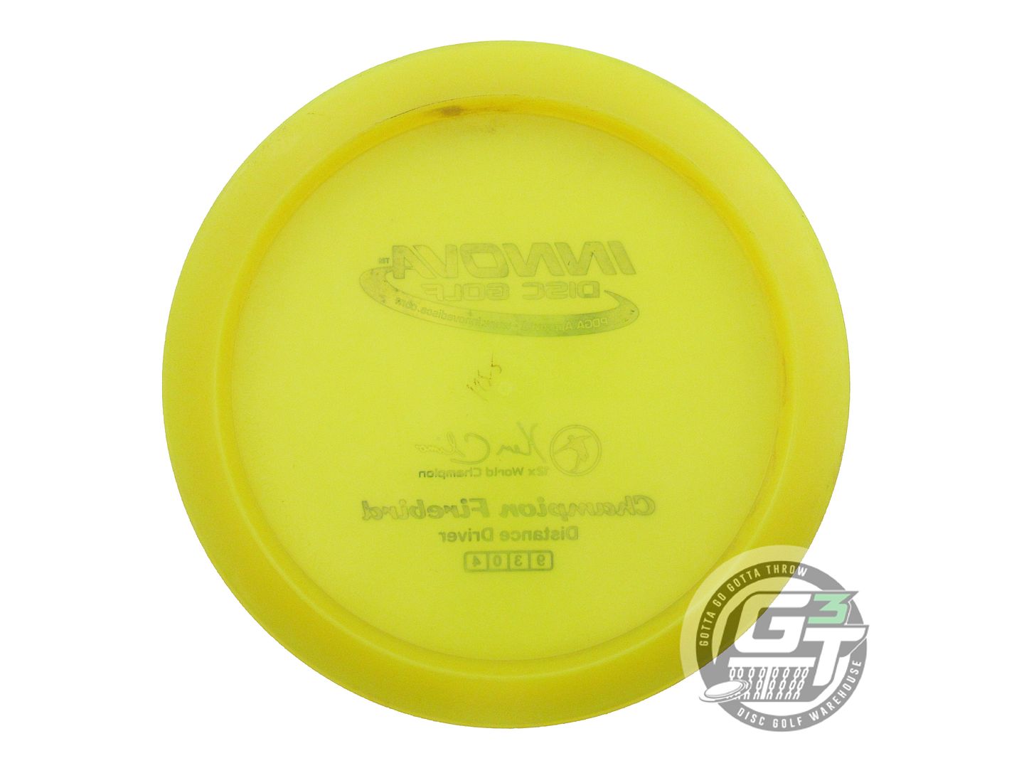 USED Innova Champion Firebird 176g Yellow Blue Foil Distance Driver Golf Disc