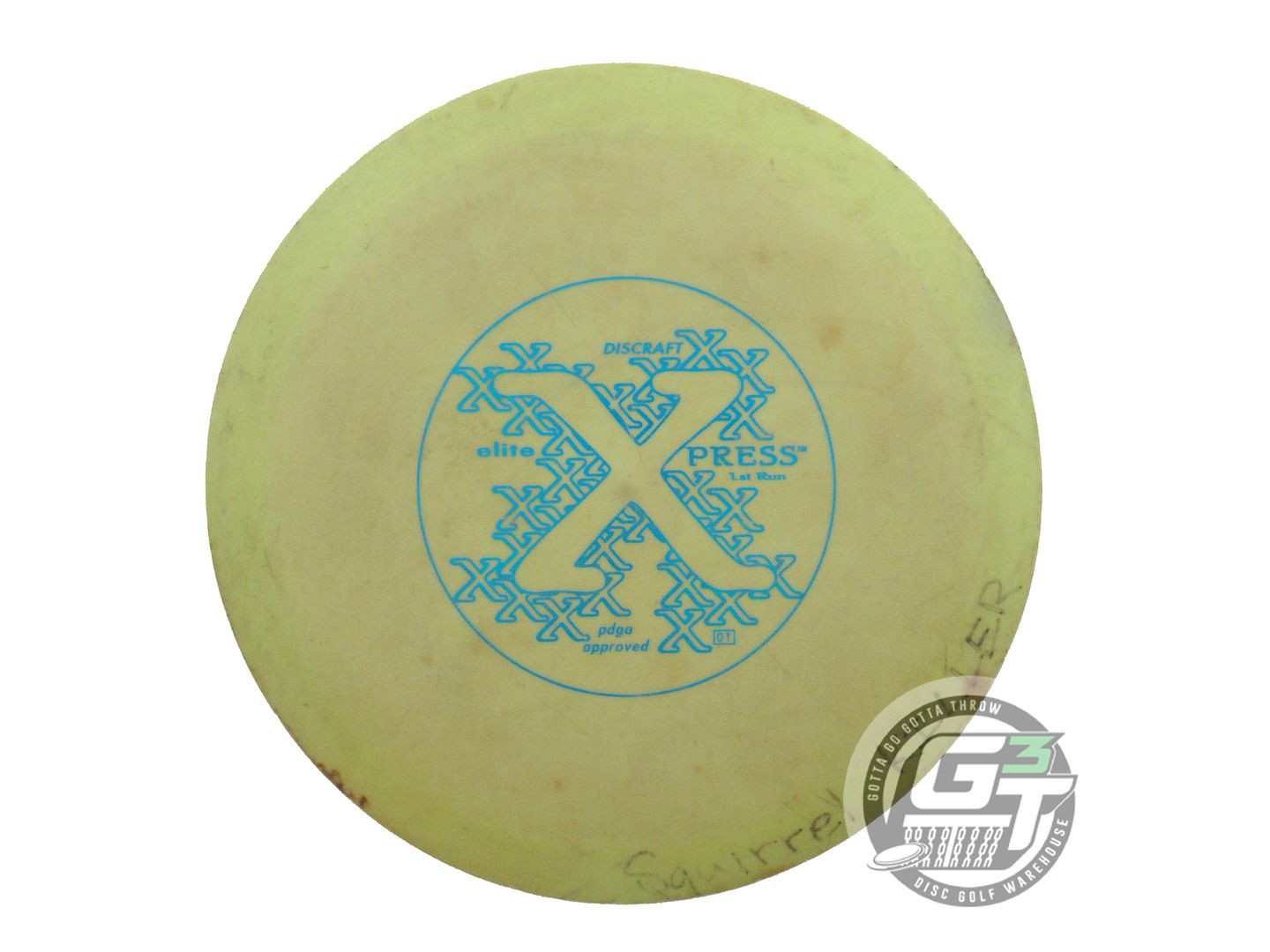 USED Discraft Elite X Xpress 169g Lime Blue Foil Fairway Driver Golf Disc