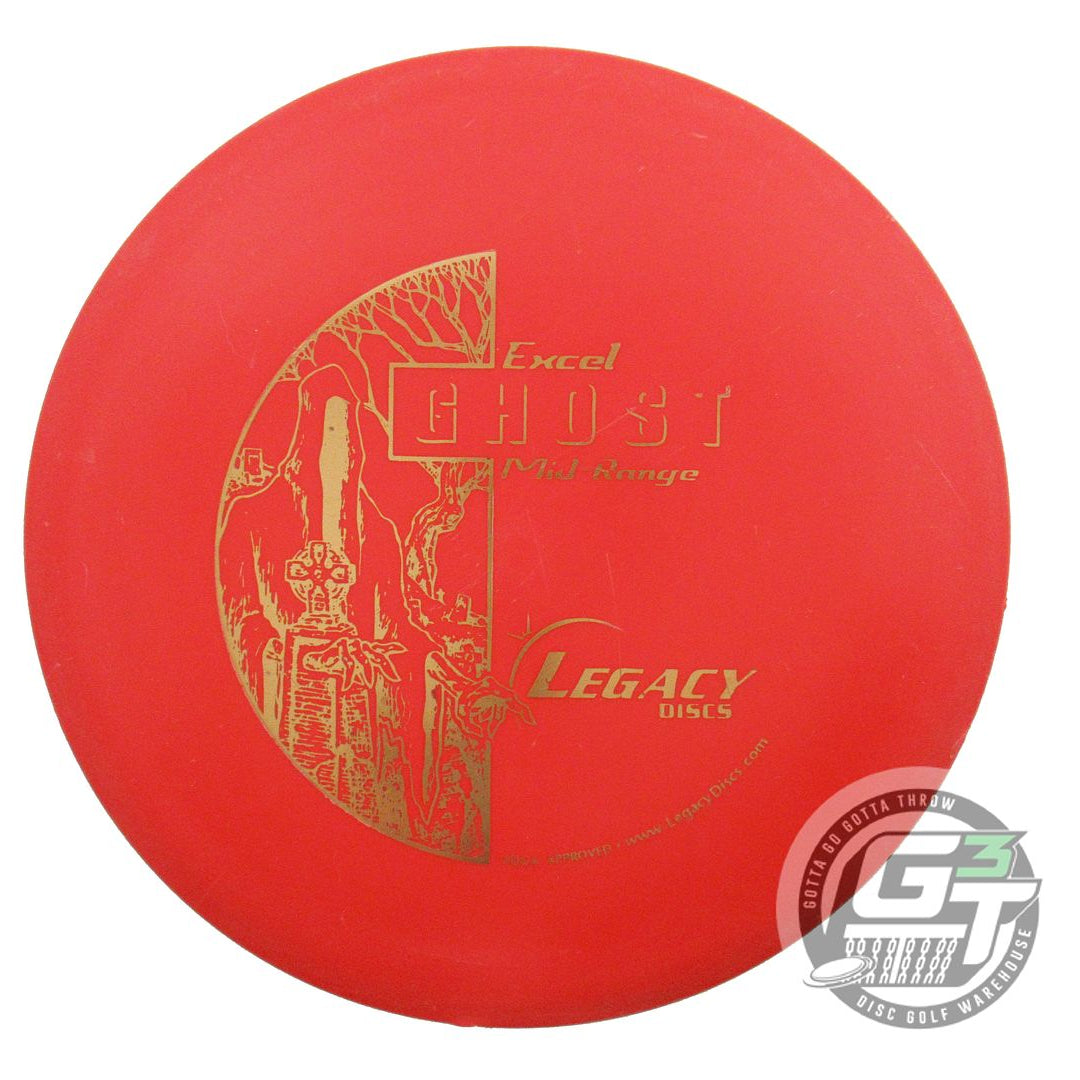 USED Legacy Discs Excel Ghost 179g Red Gold Foil Midrange Golf Disc