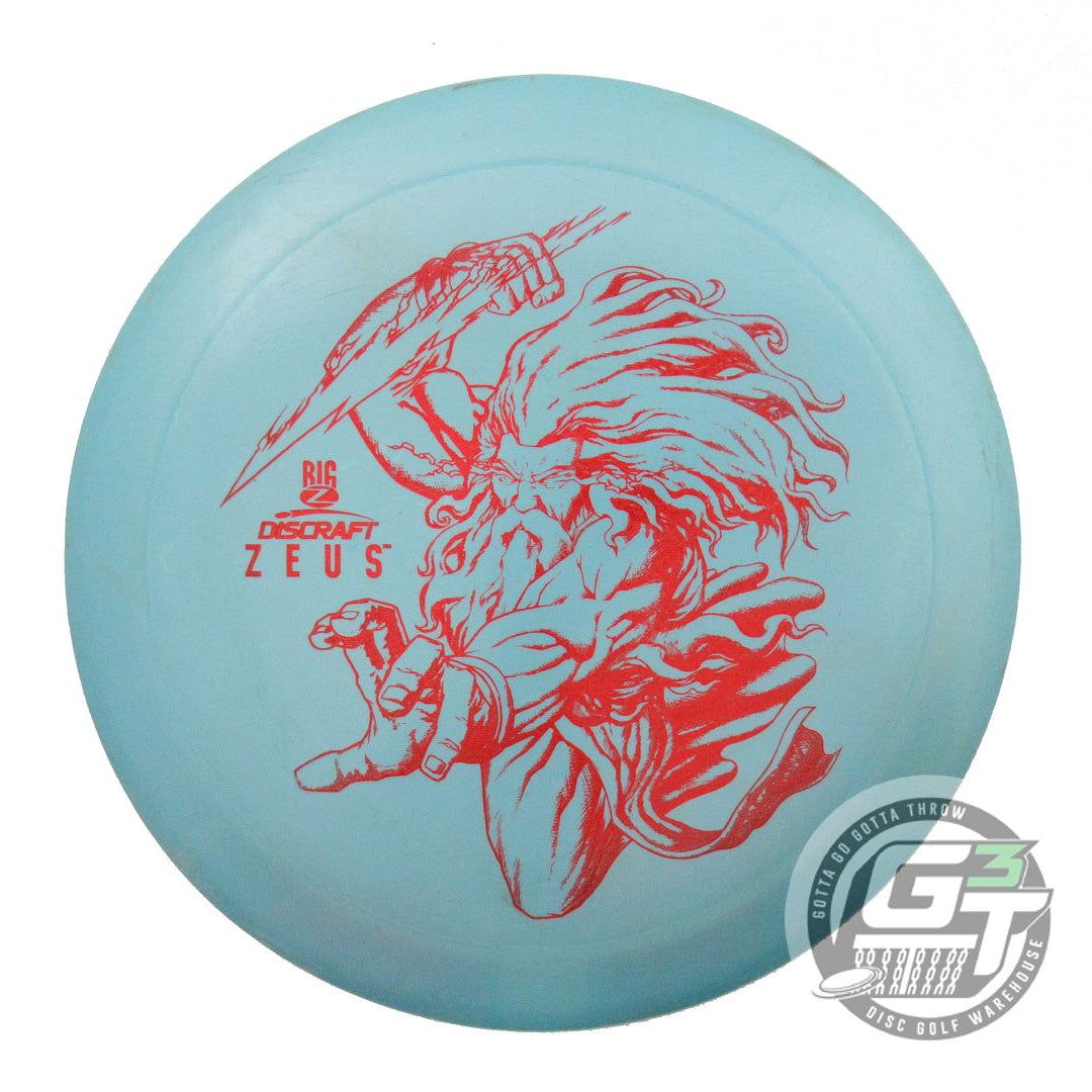 USED Discraft Big Z Zeus 175g Teal Red Weave Foil Distance Driver Golf Disc