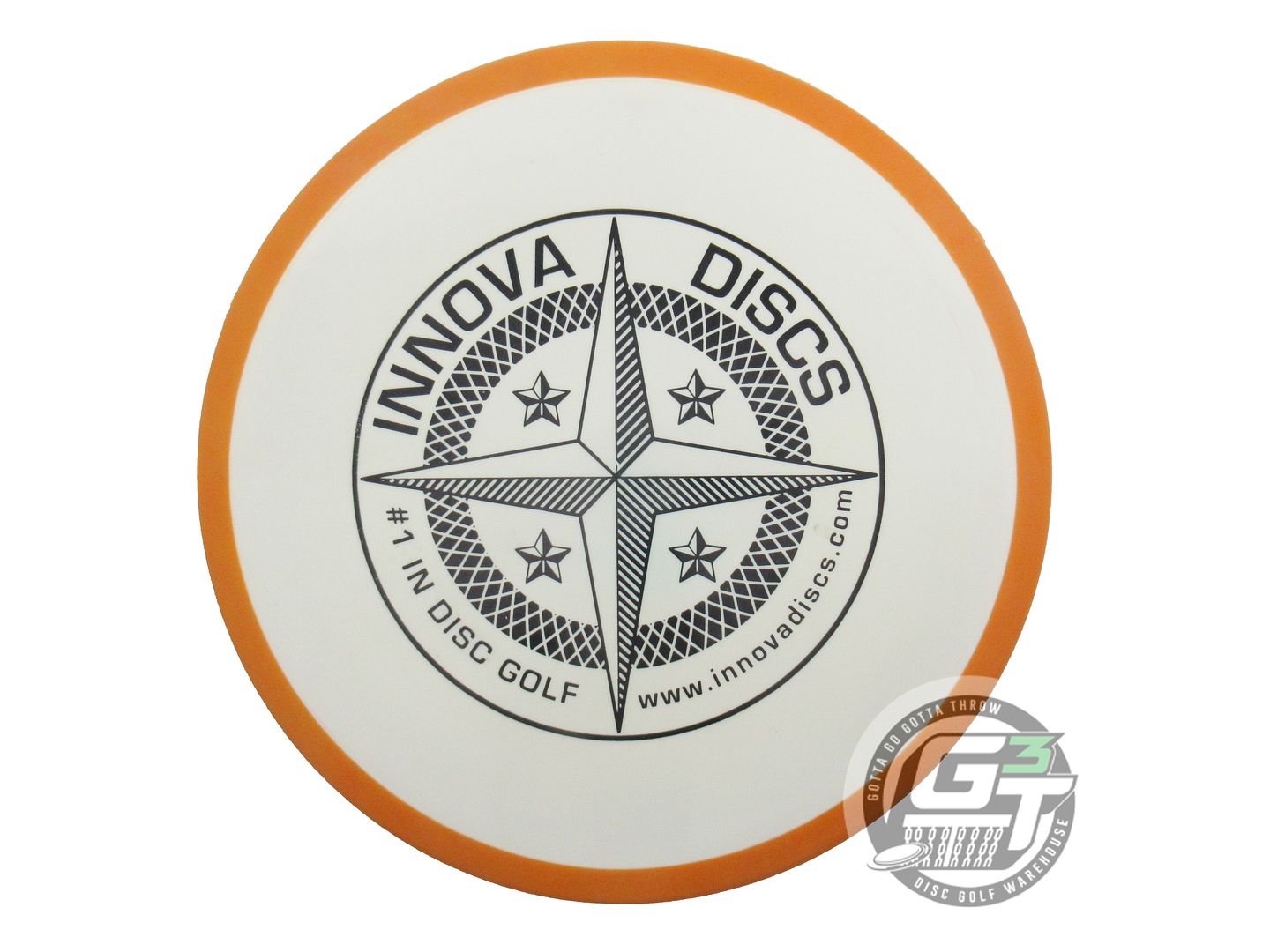 USED Innova FIRST RUN Star Atlas 179g White Orange Rim Midrange Golf Disc