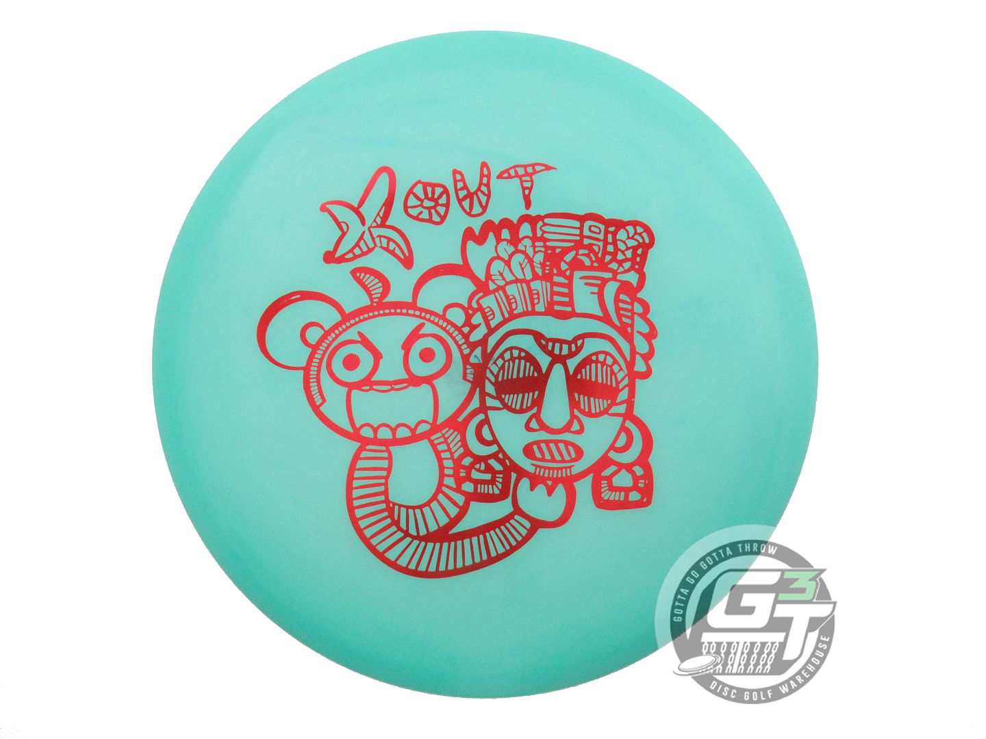 USED Infinite X-OUT Glow C-Blend Anubis 180g Seafoam Red Foil Midrange Golf Disc