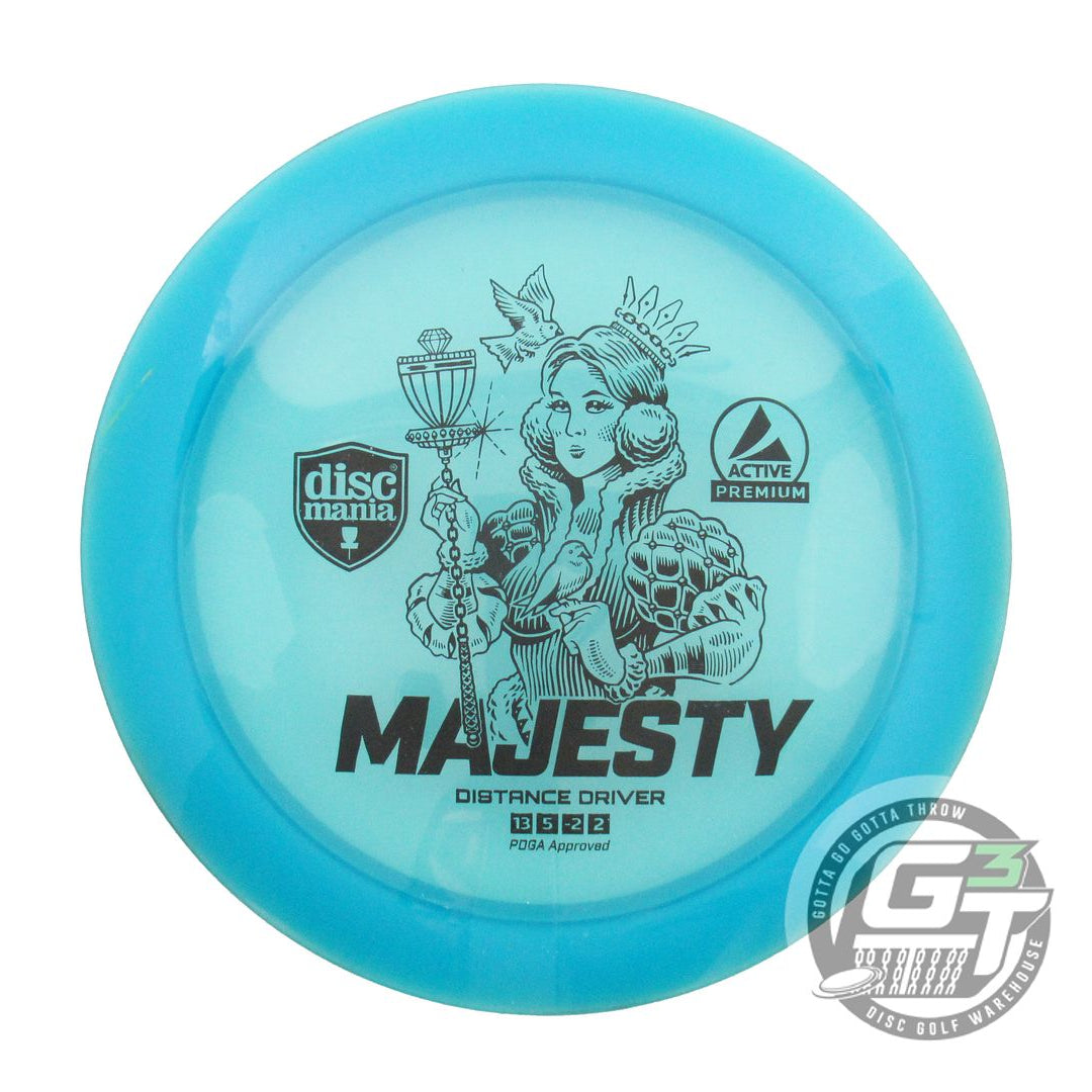 USED DiscMania Active Premium Majesty 177g Teal Black Stamp Driver Golf Disc