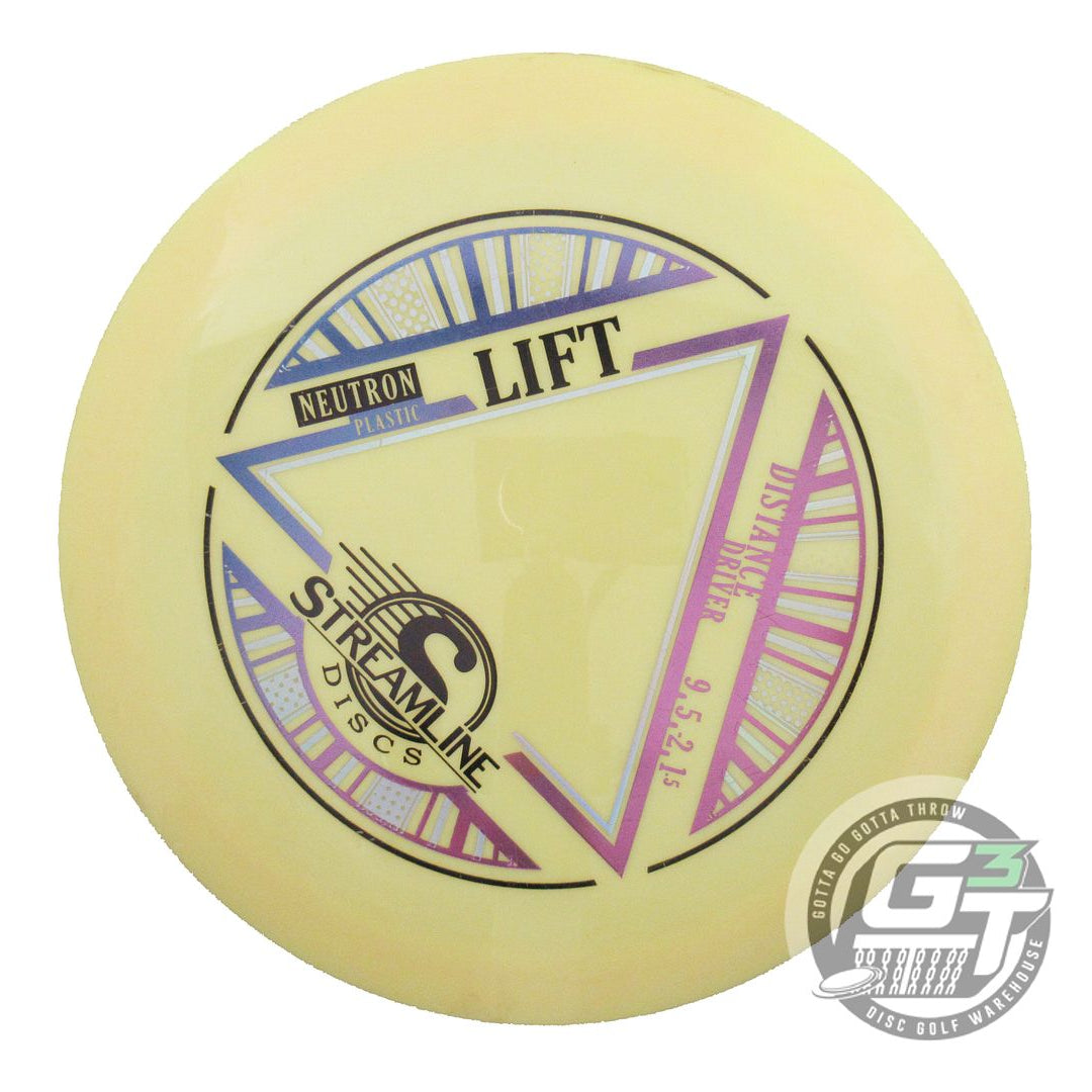 USED Streamline Discs Neutron Lift 175g Yellow Distance Driver Golf Disc