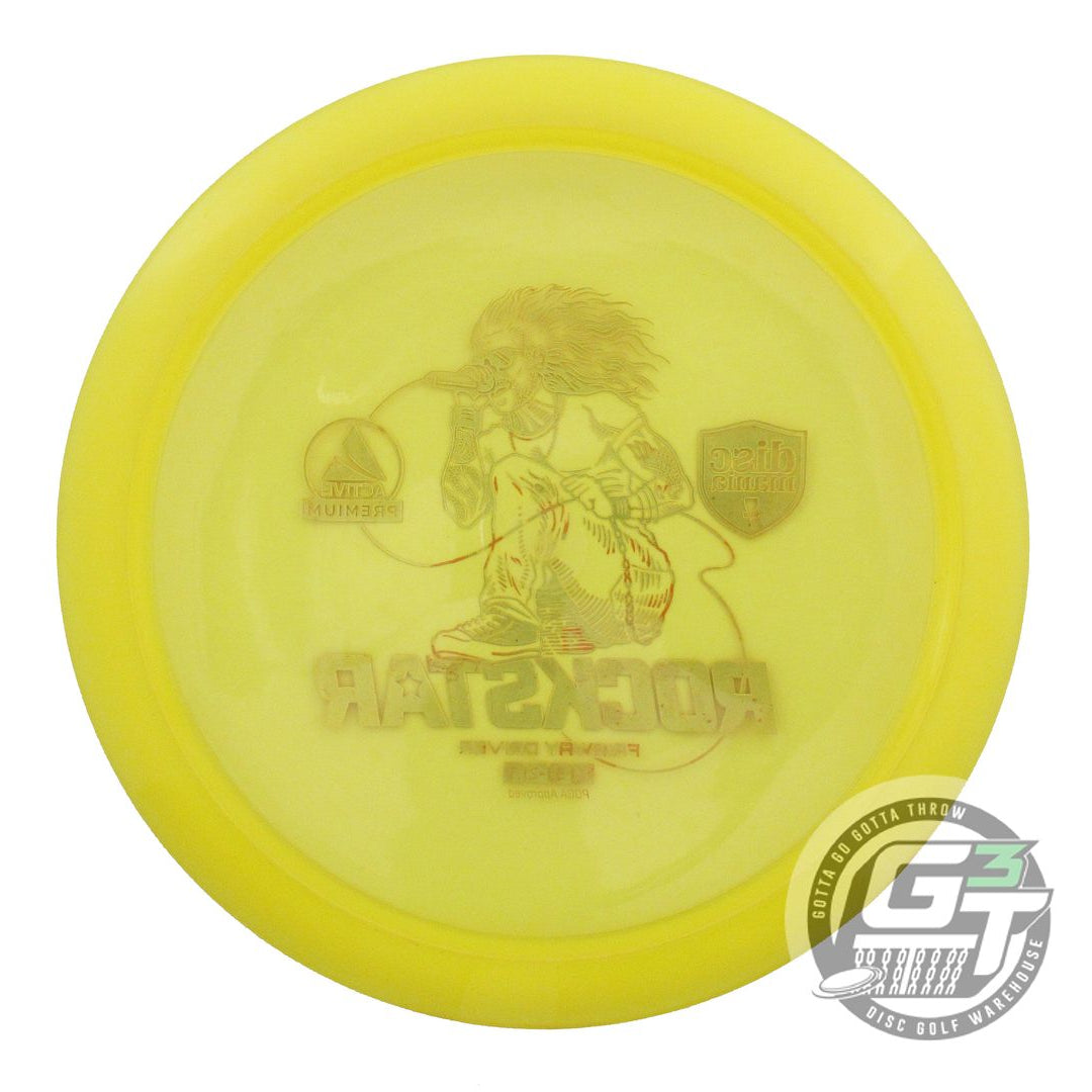 USED DiscMania Active Premium Rockstar 173g Yellow Red Foil Driver Golf Disc