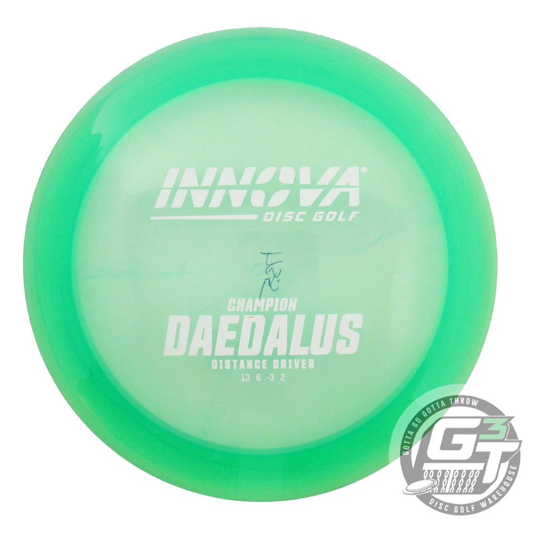 USED Innova Champion Daedalus 173g Green White Stamp Distance Driver Golf Disc