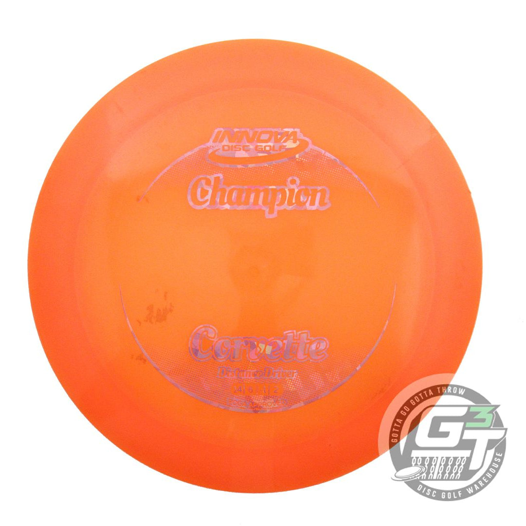 USED Innova Champion Corvette 176g Orange Pink Shatter Foil Distance Driver Disc