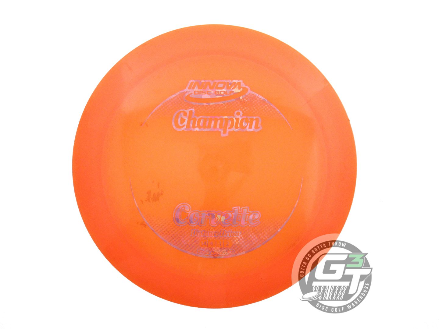 USED Innova Champion Corvette 176g Orange Pink Shatter Foil Distance Driver Disc