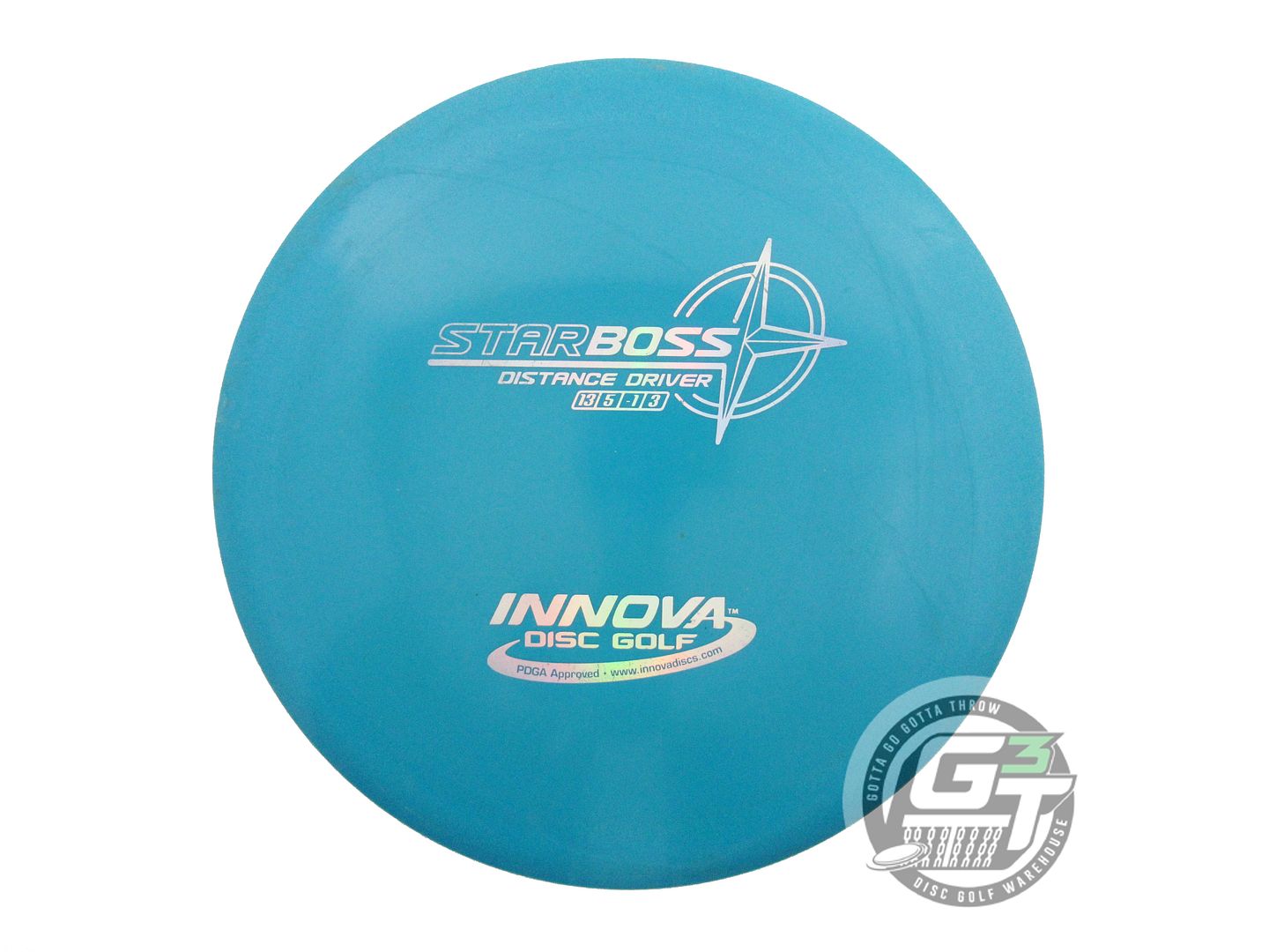 USED Innova Star Boss 169g Teal Silver Holo Foil Distance Driver Golf Disc