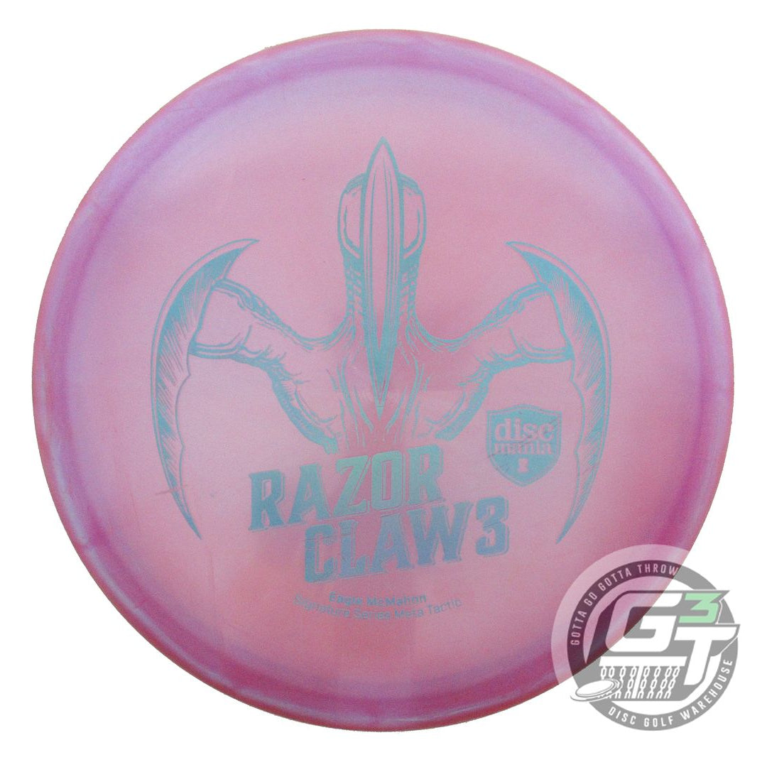 USED DiscMania RAZOR CLAW 3 Meta Tactic 173g Pink Blue Holo Foil Putter Disc