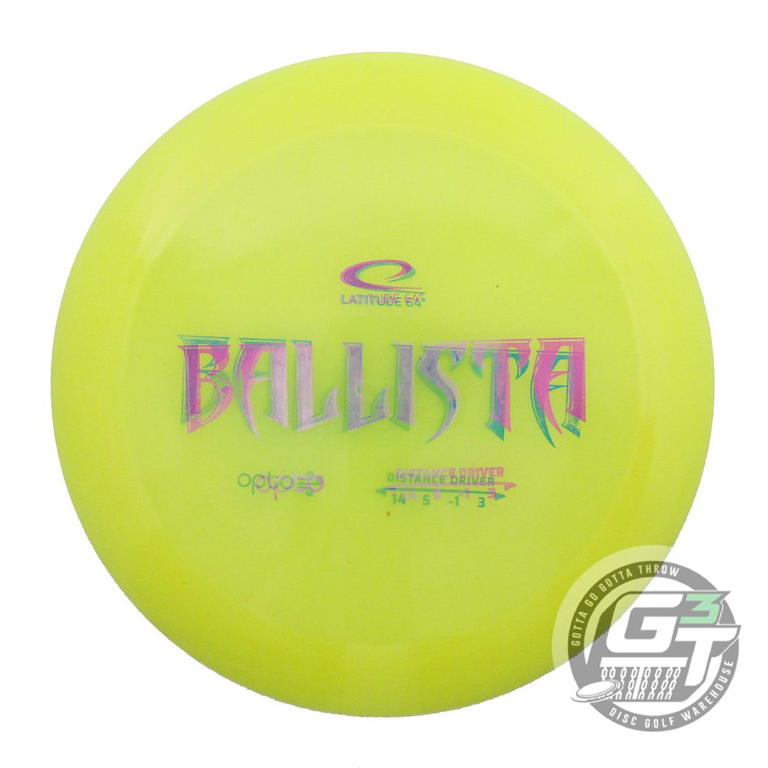 USED Latitude 64 X-OUT Opto Ballista 169g Yellow Distance Driver Golf Disc