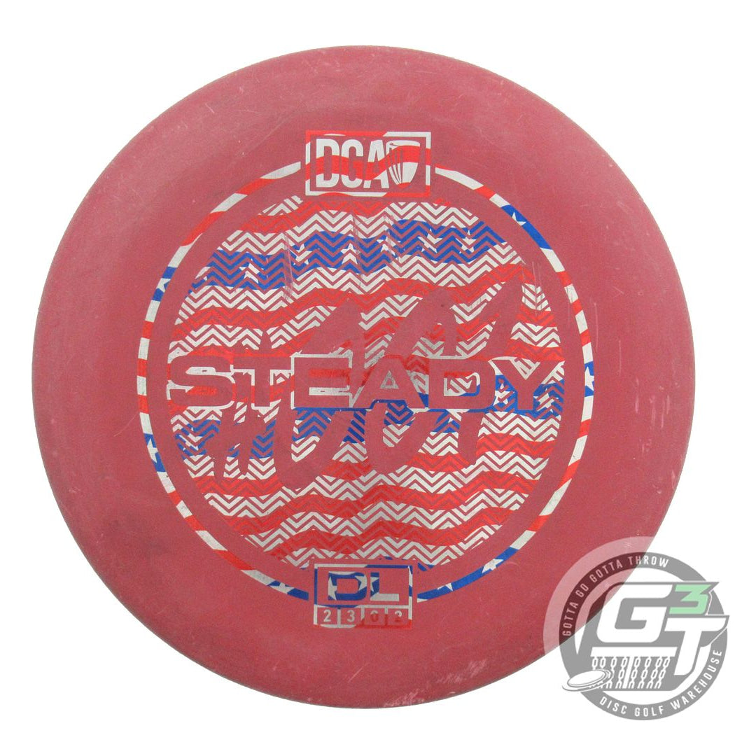 USED DGA D-Line Steady 175g Maroon Flag Foil Putter Golf Disc
