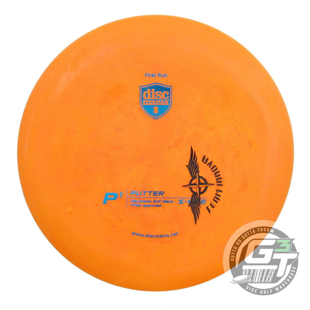 USED DiscMania FIRST RUN S-Line P1 176g Orange Blue TEAM INNOVA Putter Disc