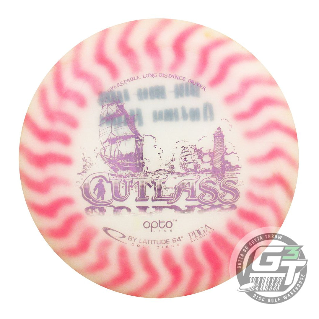 USED Latitude 64 Opto Cutlass 172g White HOME DYED Distance Driver Golf Disc
