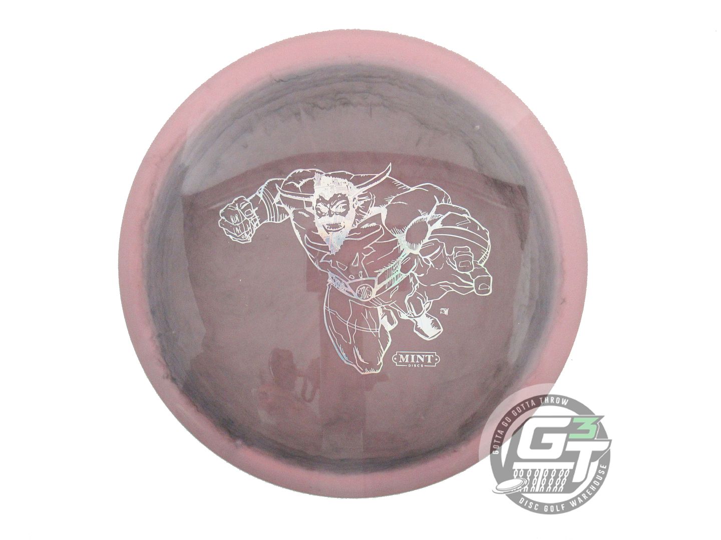 USED Mint Discs Swirly Apex Longhorn 175g Pink-Gray Money Foil Driver Golf Disc
