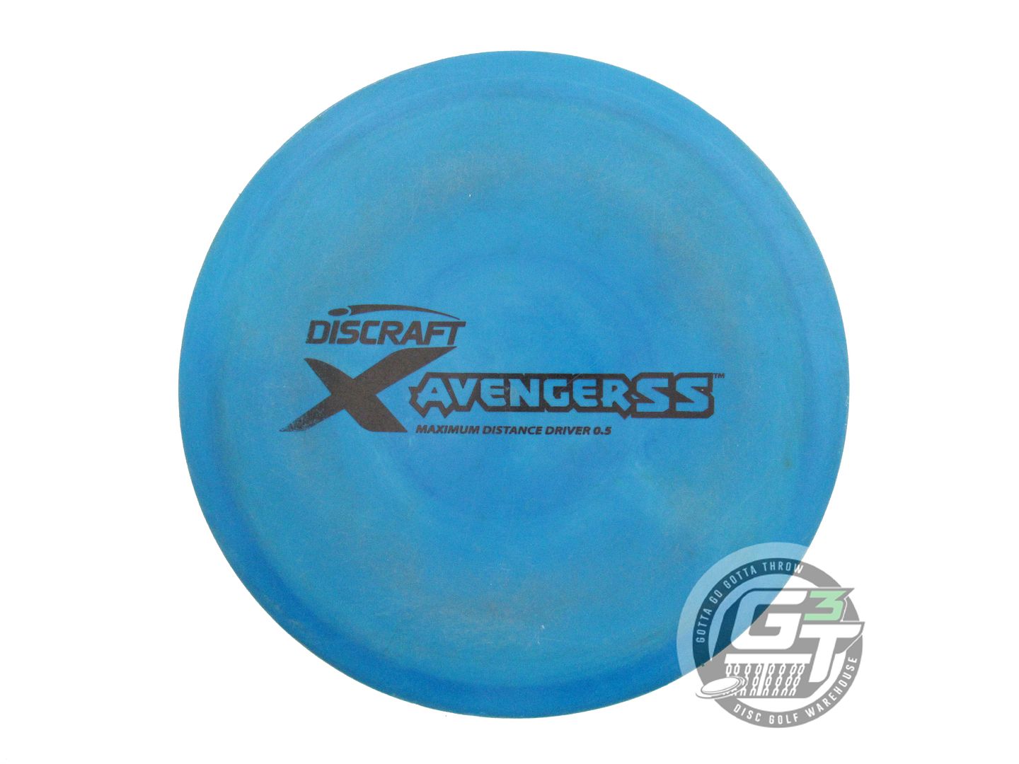 USED Discraft X Avenger SS 175g Blue Black Stamp Distance Driver Golf Disc