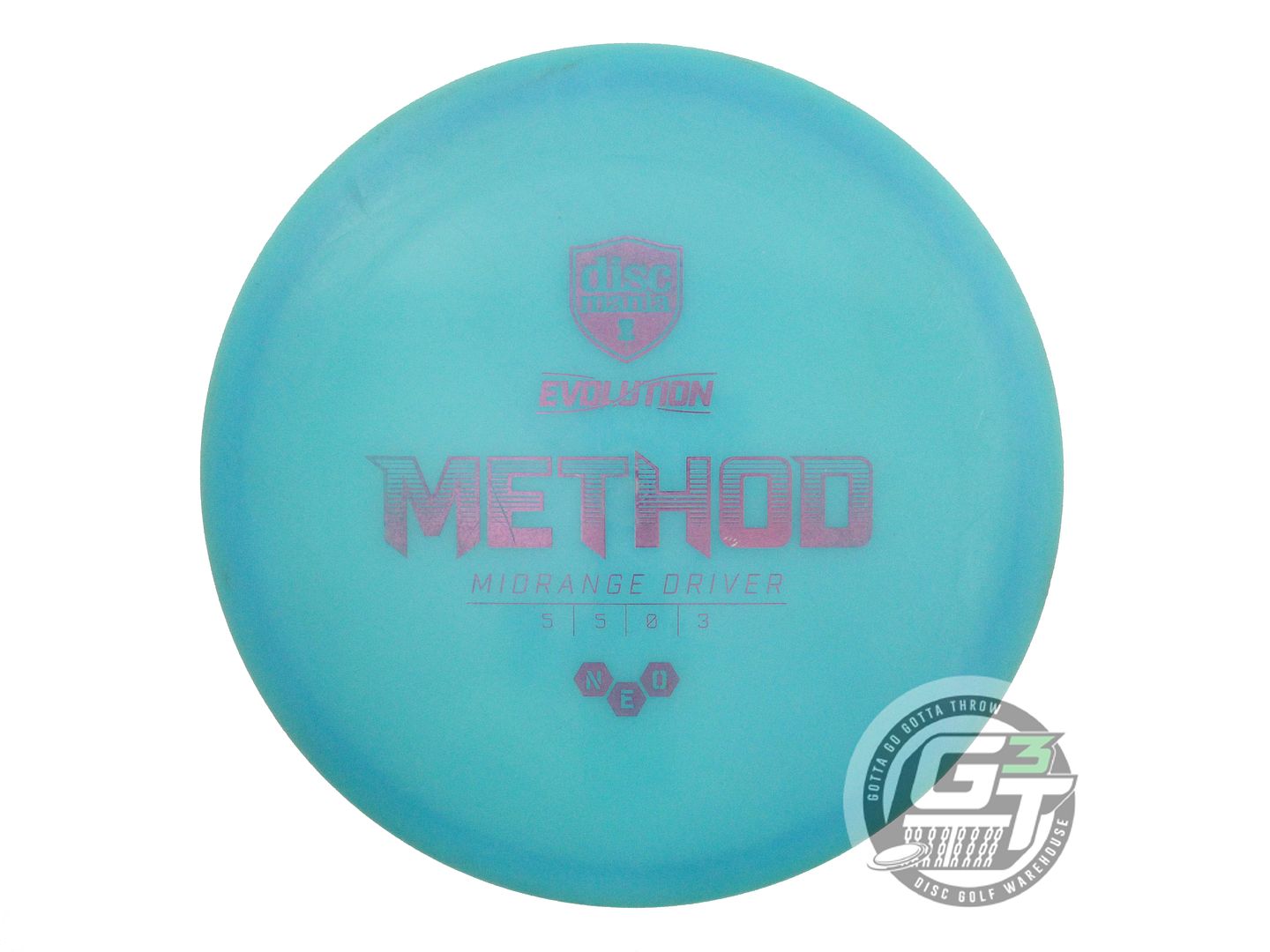 USED DiscMania Neo Method 178g Teal Lilac Foil Midrange Golf Disc