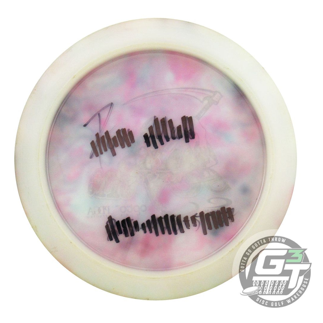 USED Latitude 64 Opto Scythe 173g White HOME DYED Distance Driver Golf Disc