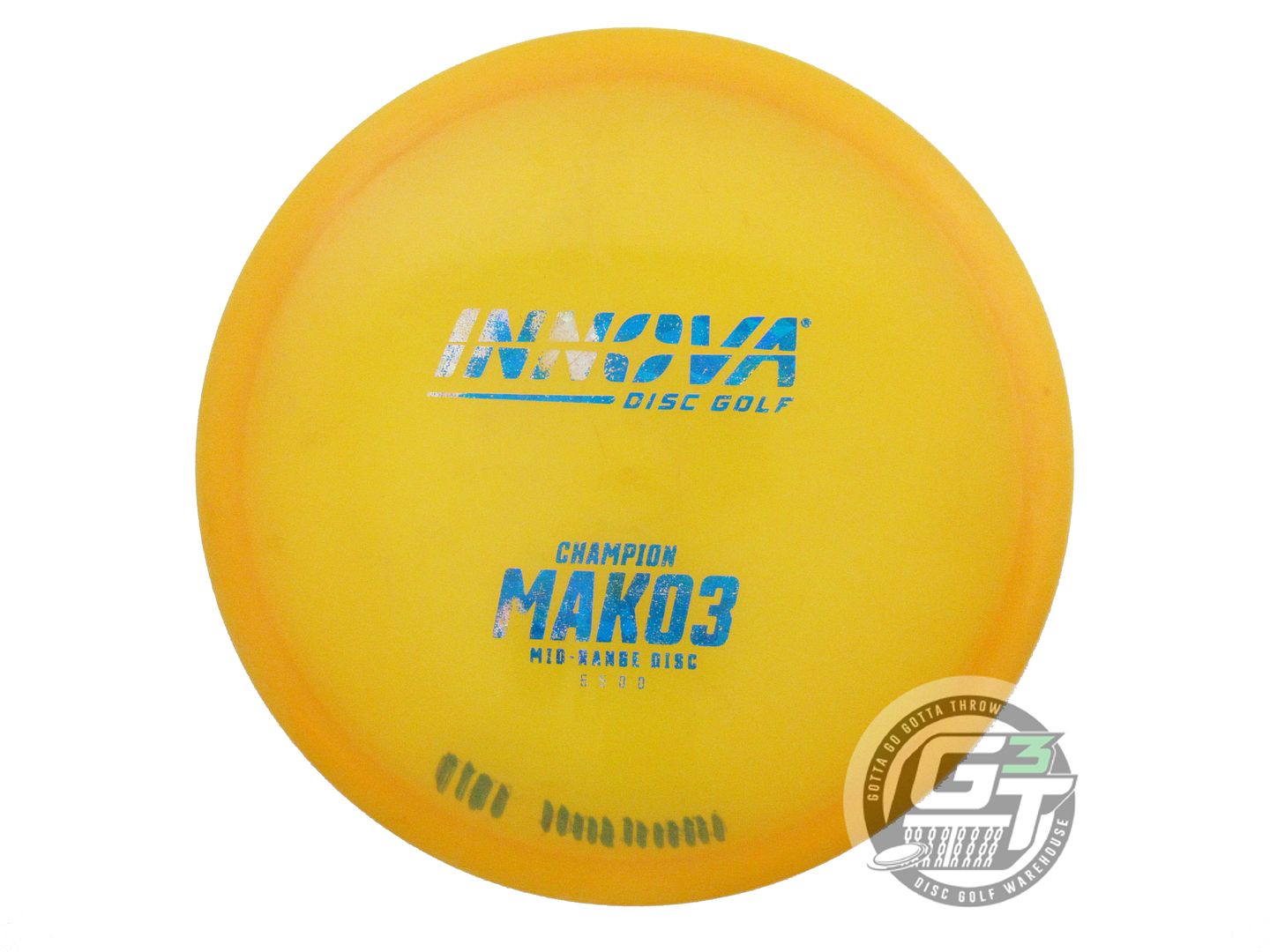 USED Innova Champion Mako3 172g Yellow Blue Shatter Foil Midrange Golf Disc