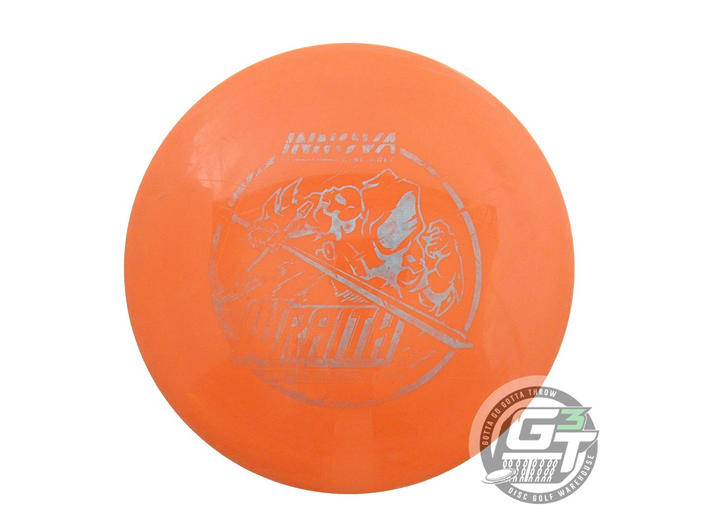 USED Innova Star Wraith 175g Orange Silver Foil Distance Driver Golf Disc