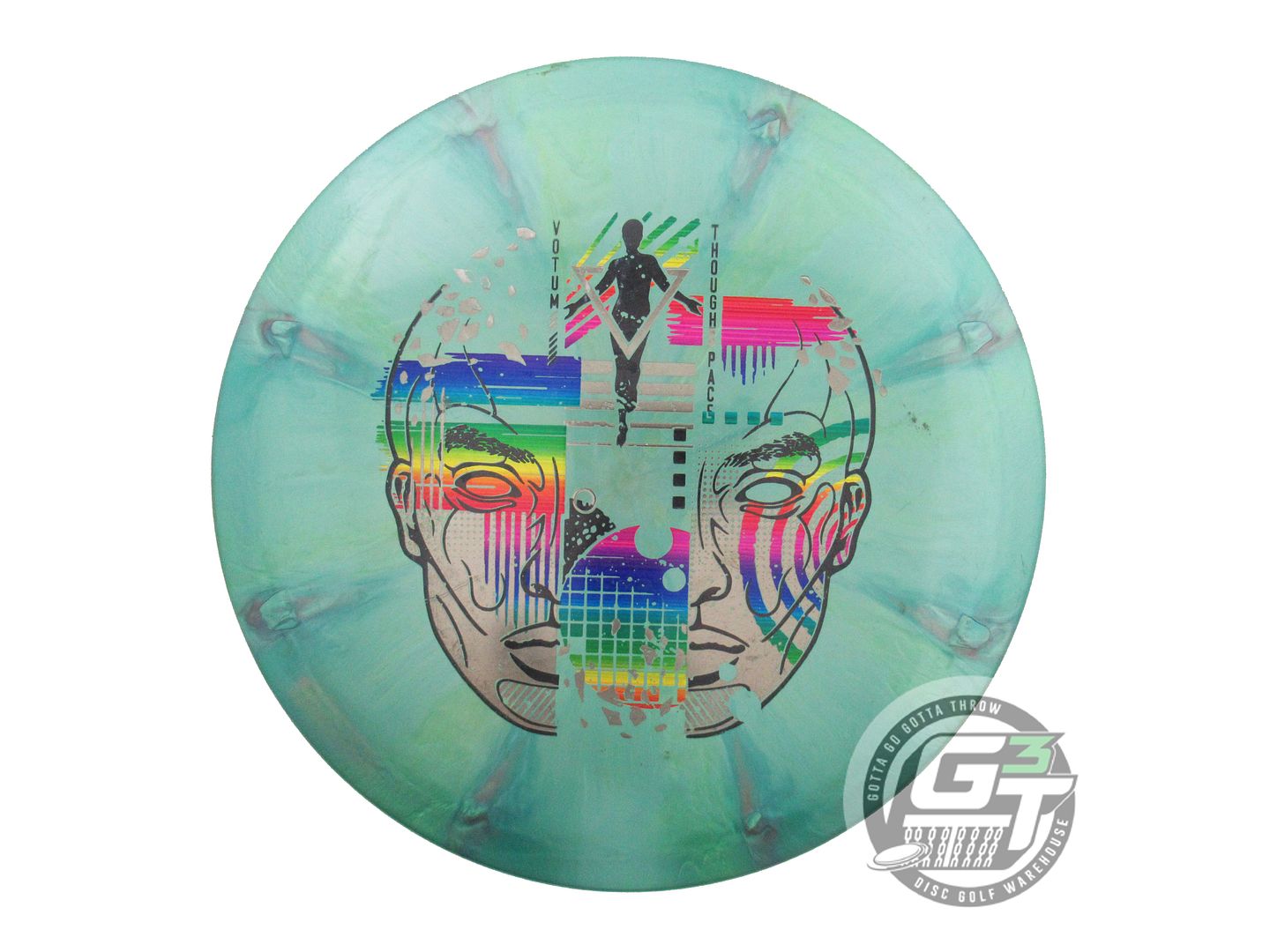 USED Thought Space Nebula Ethereal Votum 175g Green-Teal Fairway Driver Disc