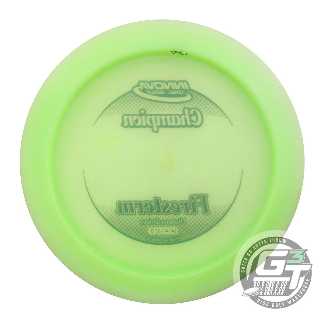 USED Innova Champion Firestorm 176g Lime Black Stamp Distance Driver Golf Disc