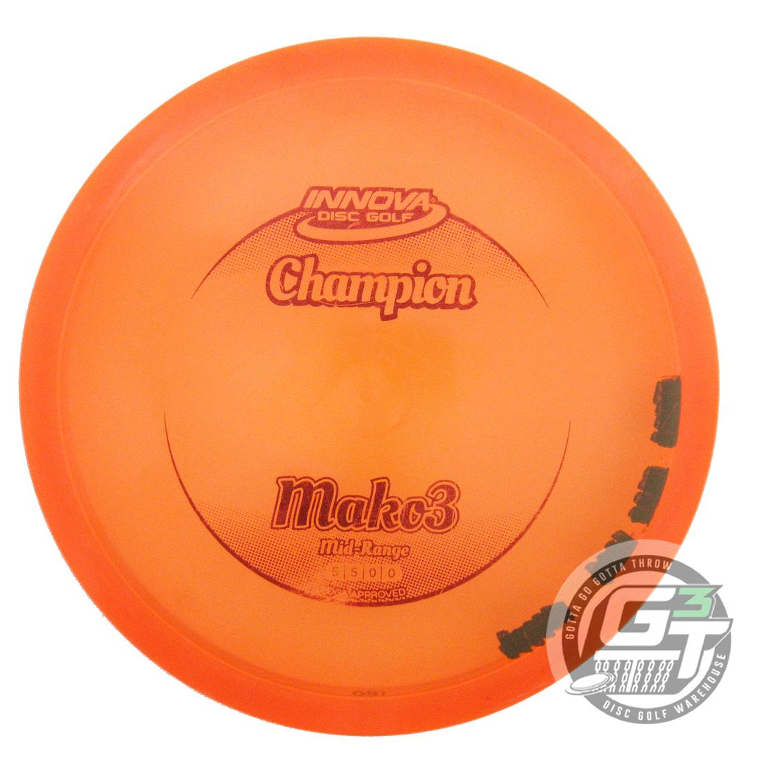 USED Innova Champion Mako3 180g Orange Red Foil Midrange Golf Disc