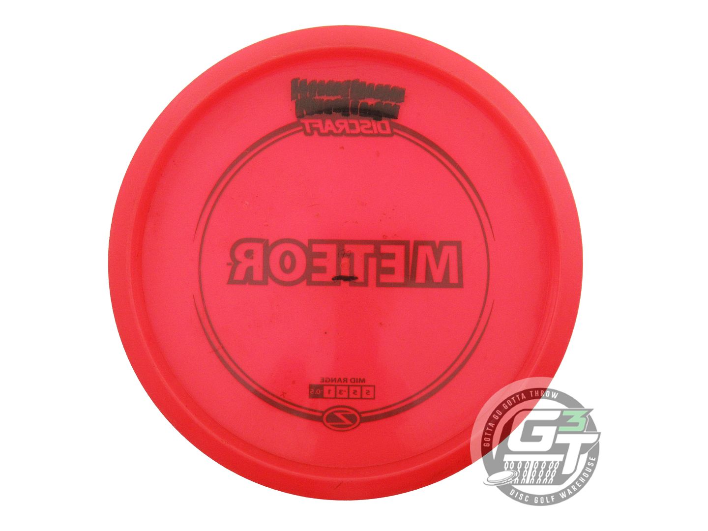 USED Discraft Z Meteor 177g Red Green Stamp Midrange Golf Disc