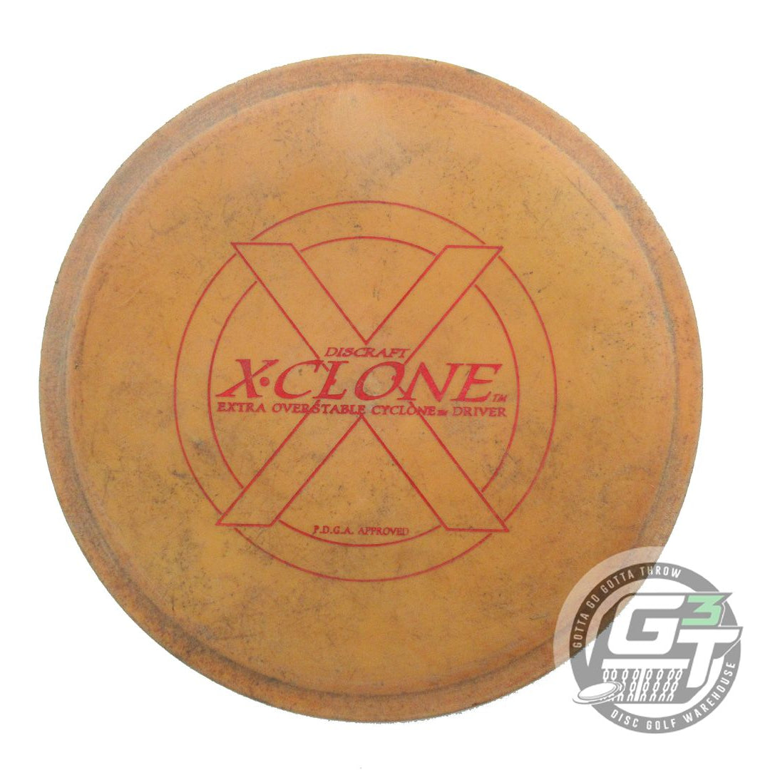 USED Discraft Elite X X-Clone 175g Peach Red Foil OOP Fairway Driver Disc