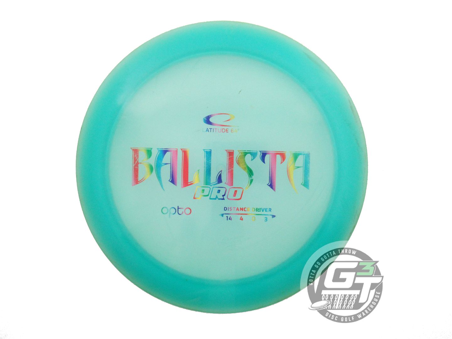 USED Latitude 64 Opto Ballista Pro 171g Seafoam Rainbow Foil Driver Disc