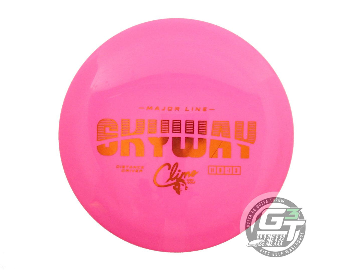 USED Climo Major Line Skyway 175g Pink Orange Foil Distance Driver Golf Disc