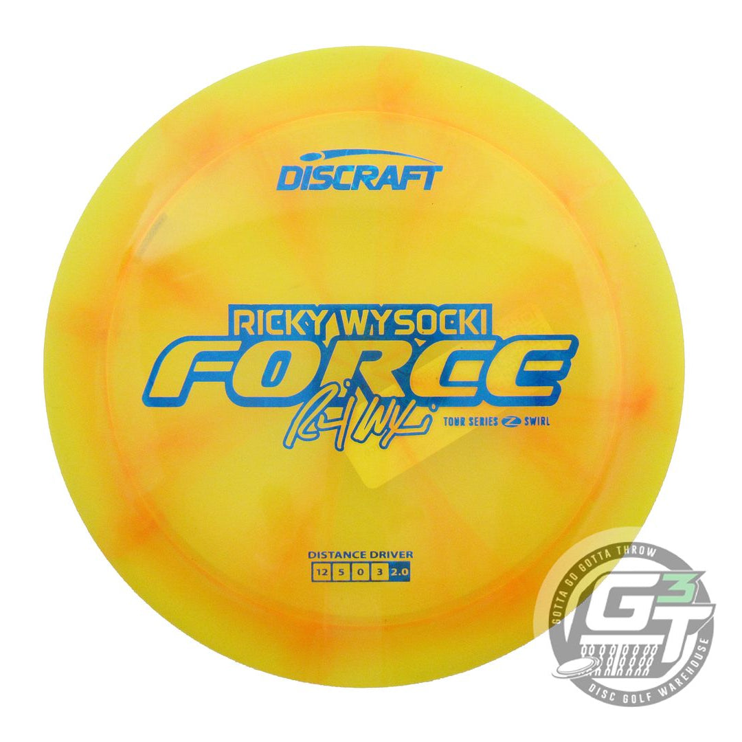 Discraft Limited Edition 2025 Tour Series Ricky Wysocki Swirl Elite Z Force Distance Driver Golf Disc (Individually Listed)