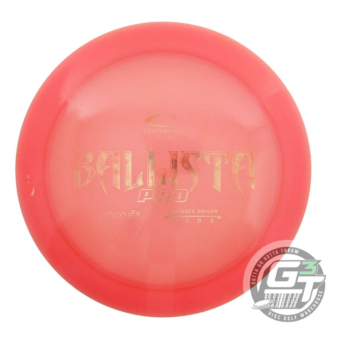 USED Latitude 64 Opto AIR Ballista Pro 159g Pink Gold Foil Distance Driver Disc