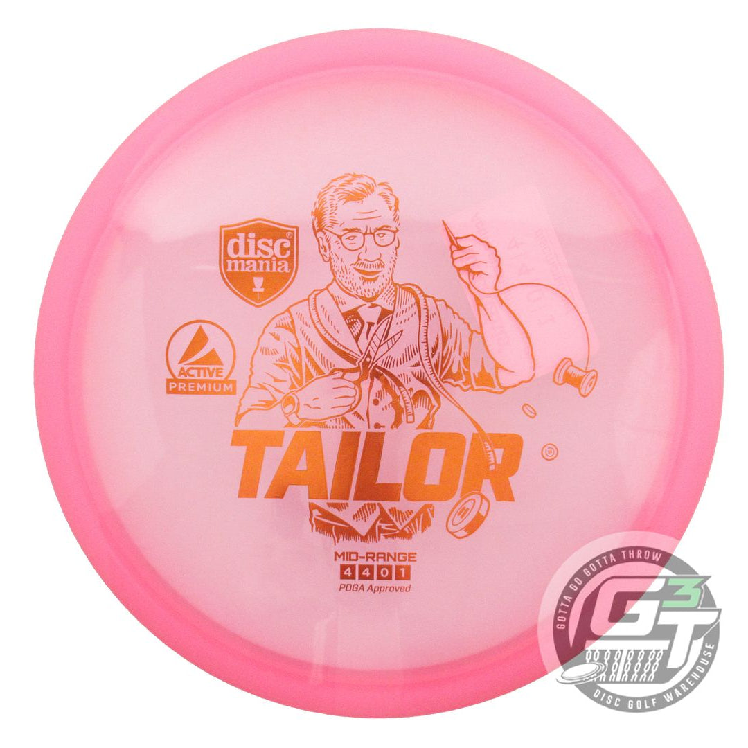 NOS DiscMania Active Premium Tailor 175g Pink Orange Foil Midrange Golf Disc