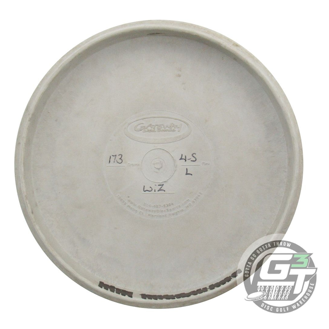 USED Gateway 4S Lunar Wizard 173g Gray Blue Foil Putter Golf Disc