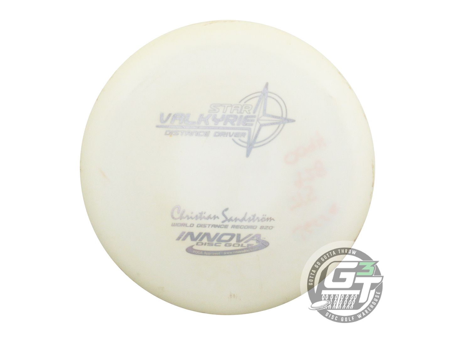 USED Innova Star Valkyrie 150g White Silver Foil SANDSTROM Distance Driver Disc