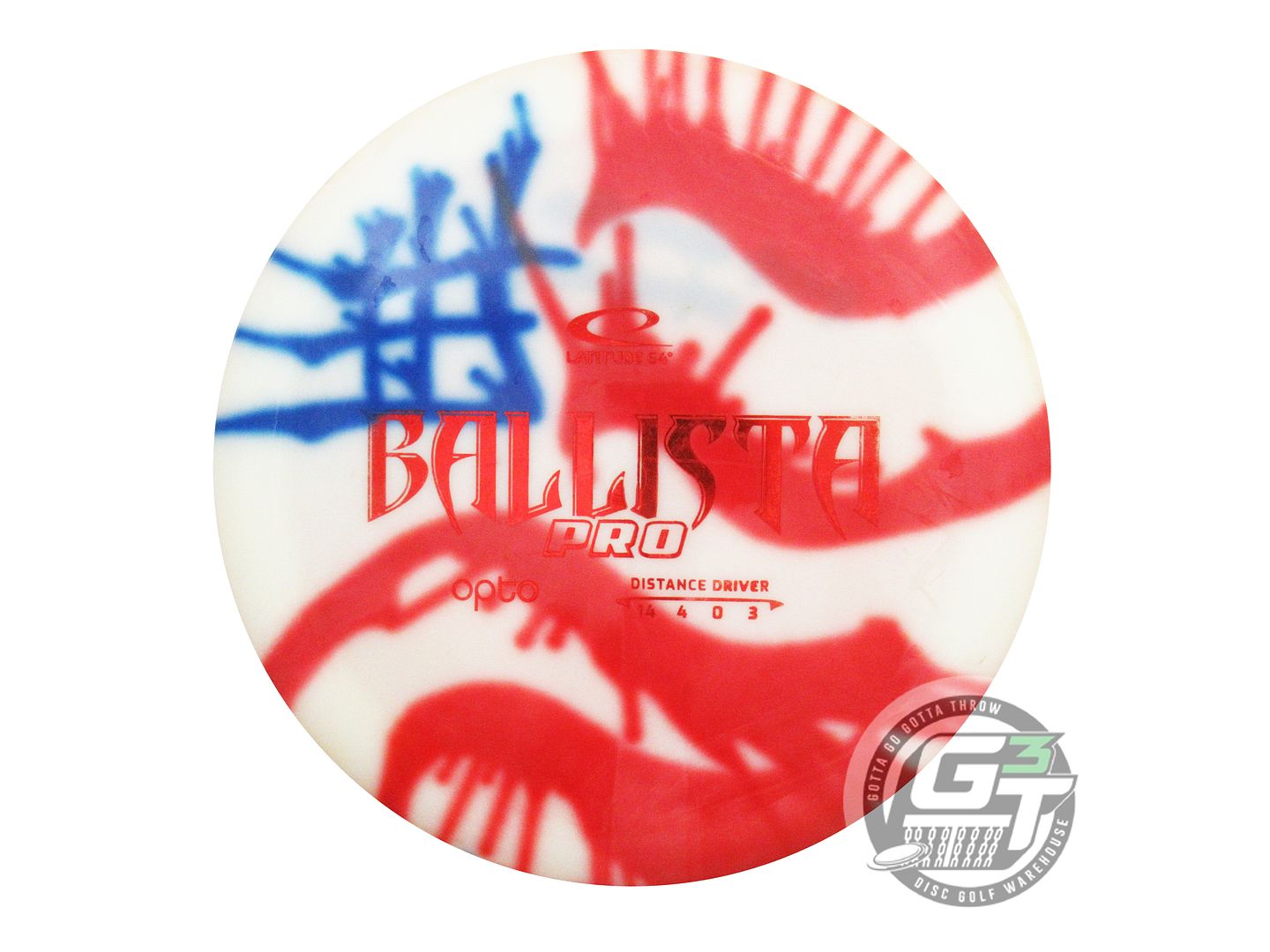 USED Latitude 64 MyDye Opto Ballista Pro 175g Flag Distance Driver Golf Disc