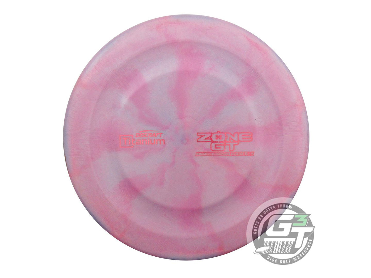 USED Discraft Titanium Zone GT 177g Pink-Lilac Putter Golf Disc