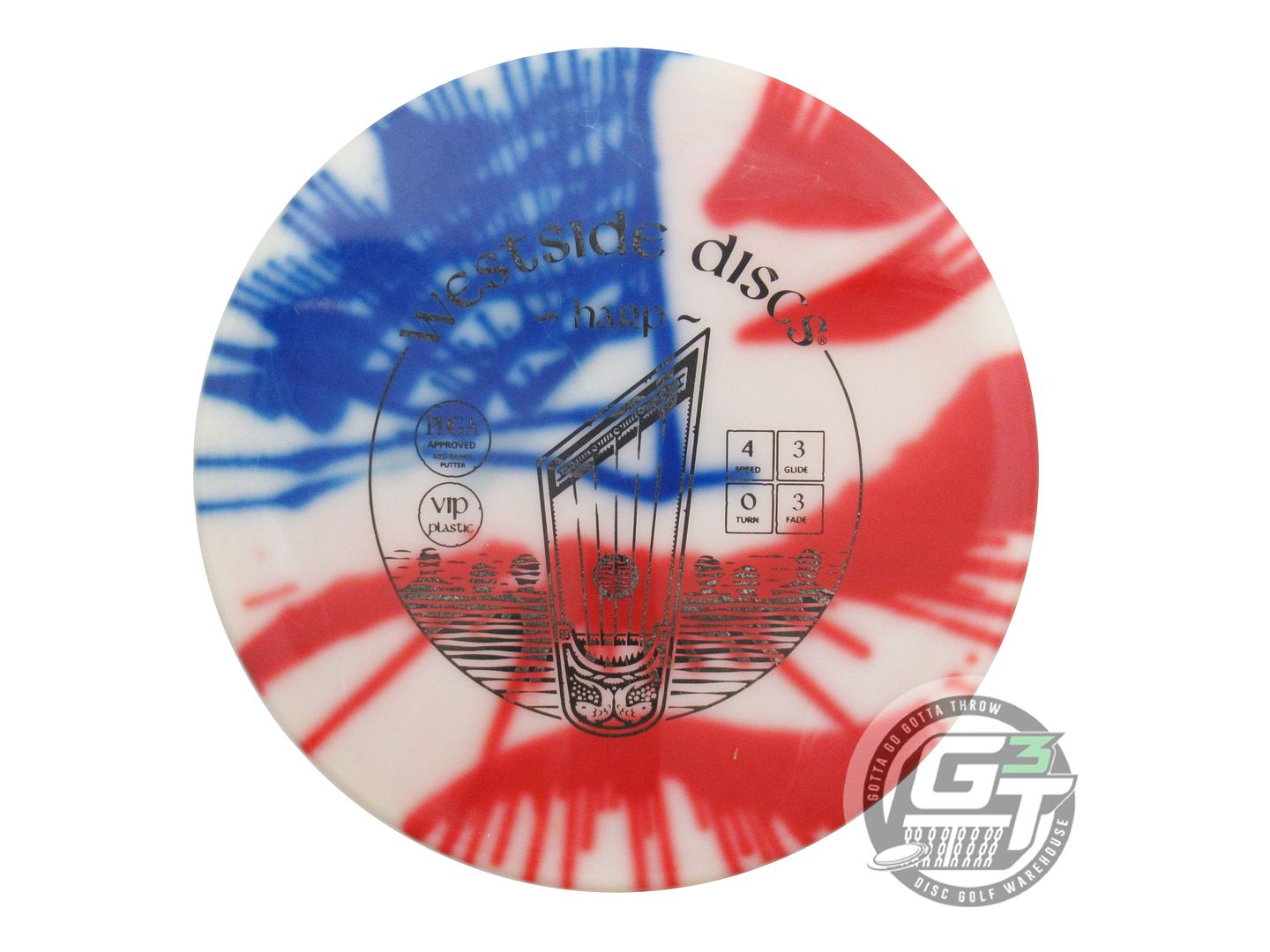USED Westside Discs MyDye VIP Harp 176g Flag Putter Golf Disc