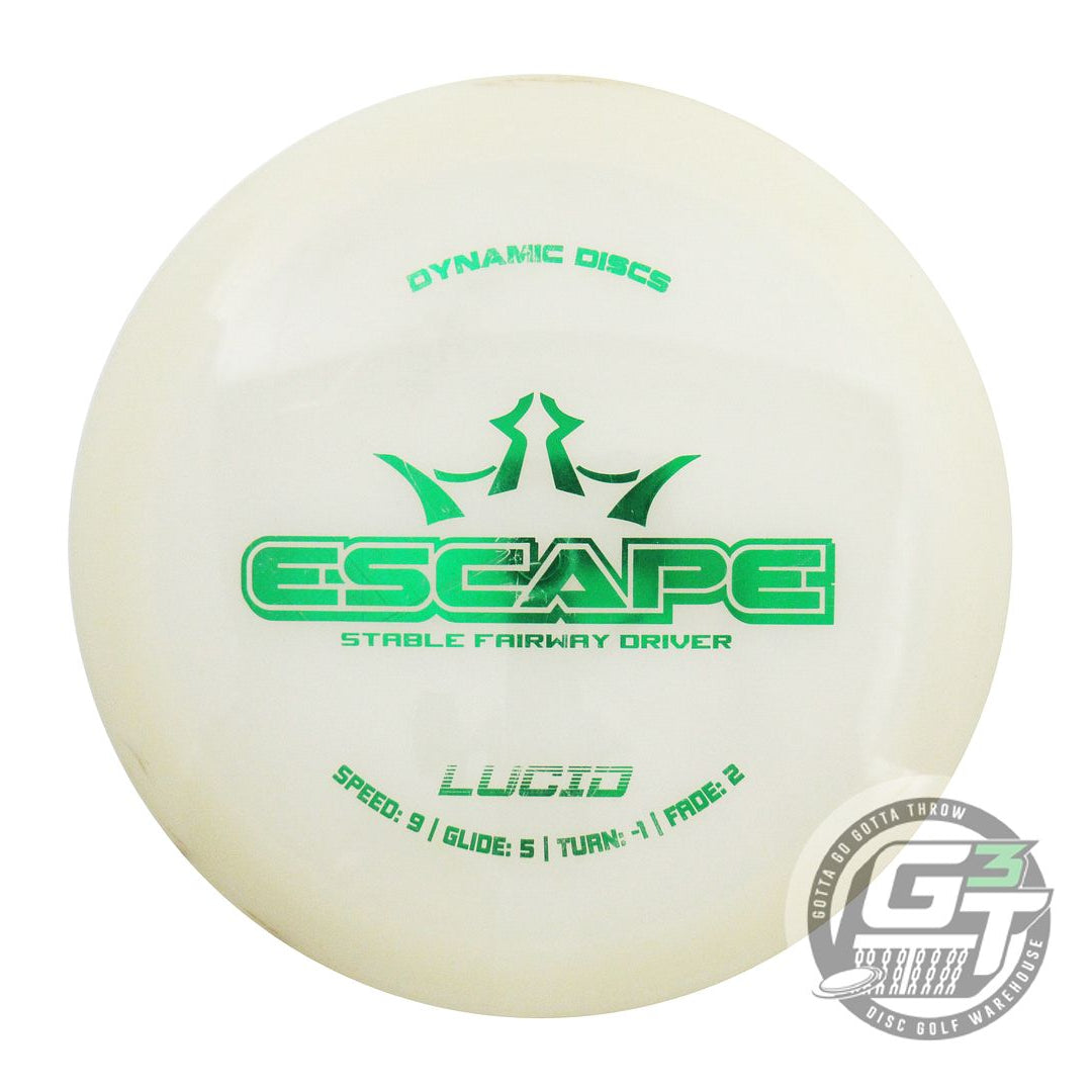 USED Dynamic Discs Lucid Escape 169g White Green Foil Fairway Driver Golf Disc